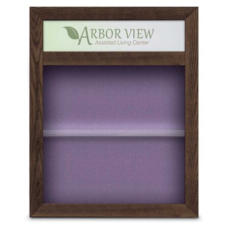 United Visual Products Outdoor Enclosed Combo Board, 42"x32", Satin Frame/Black & Pearl UVCB4232OD-BLACK-PEARL